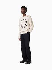 AllSaints White 100% Organic Cotton Diageo Crew Jumper - Image 4 of 7