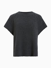 AllSaints Grey Anthe Short Sleeved Jumper - Image 8 of 8