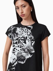 AllSaints Black Kiara Annha T-Shirt - Image 2 of 6