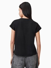 AllSaints Black Kiara Annha T-Shirt - Image 5 of 6