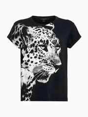 AllSaints Black Kiara Annha T-Shirt - Image 6 of 6