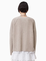 AllSaints Brown Anthe Jumper - Image 7 of 8
