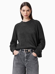 AllSaints Grey Anthe Jumper - Image 1 of 7