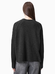 AllSaints Grey Anthe Jumper - Image 6 of 7