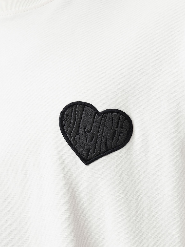 AllSaints White 100% Organic Cotton Lover Short Sleeve Crew T-Shirt - Image 7 of 7