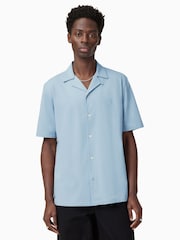 AllSaints Blue Hudson Shirts - Image 1 of 6