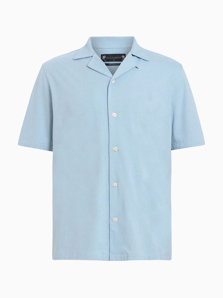 AllSaints Blue Hudson Shirts - Image 6 of 6