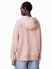 AllSaints Pink 100% Organic Cotton Talon Haven Hoodie - Image 6 of 8