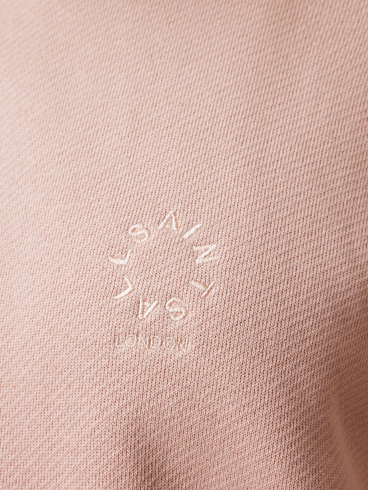AllSaints Pink 100% Organic Cotton Talon Haven Hoodie - Image 8 of 8