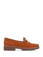 rjava - Jones Bootmaker Orlana Leather Slip-On Black Moccasins - Slika 1 iz 5