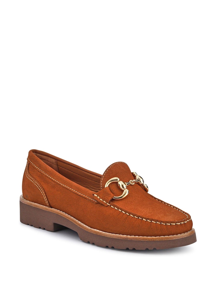 rjava - Jones Bootmaker Orlana Leather Slip-On Black Moccasins - Slika 2 iz 5