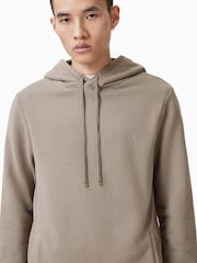 AllSaints Brown 100% Organic Cotton Raven Oth Hoodie - Image 2 of 7