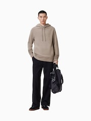 AllSaints Brown 100% Organic Cotton Raven Oth Hoodie - Image 3 of 7