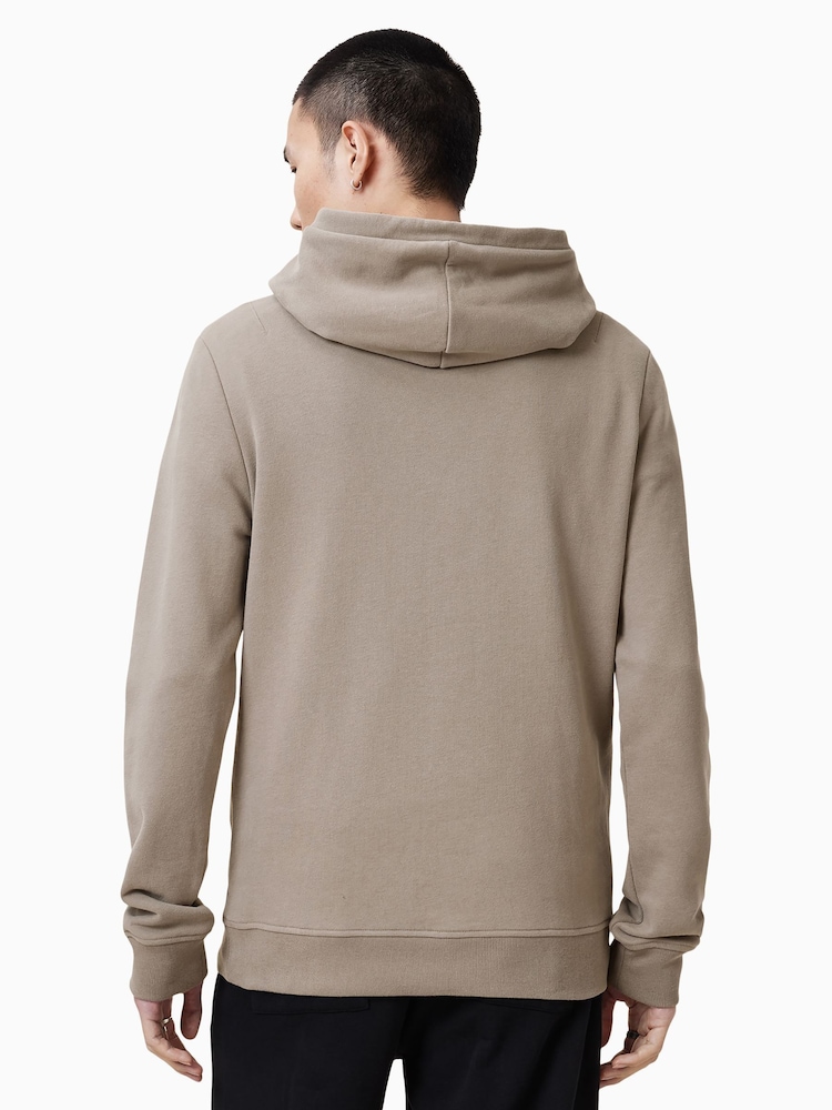 AllSaints Brown Raven Over The Head Hoodie - Image 5 of 7