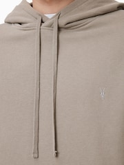 AllSaints Brown 100% Organic Cotton Raven Oth Hoodie - Image 7 of 7