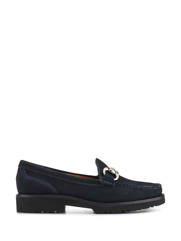 Jones Bootmaker Orlana Leather Slip-On Black Moccasins - Image 1 of 5