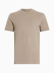 AllSaints Brown 100% Organic Cotton Brace Crew Neck T-Shirt - Image 6 of 6