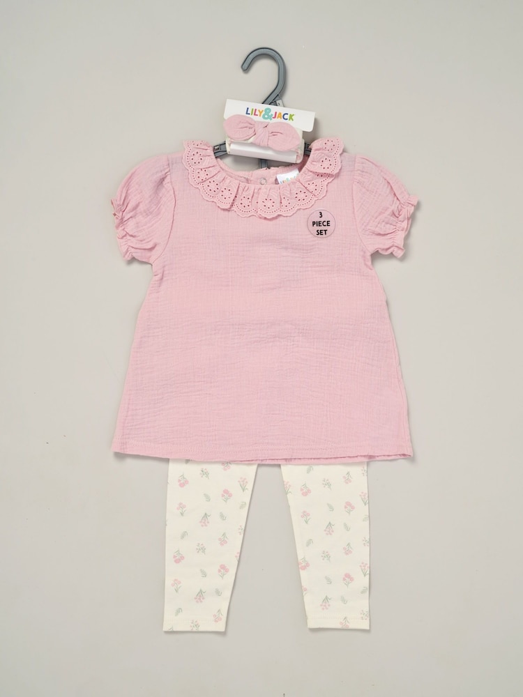 Lily & Jack Printed Top and Leggings Set - Image 2 of 5 Lily & Jack Printed Top and Leggings Set - Image 2 of 5