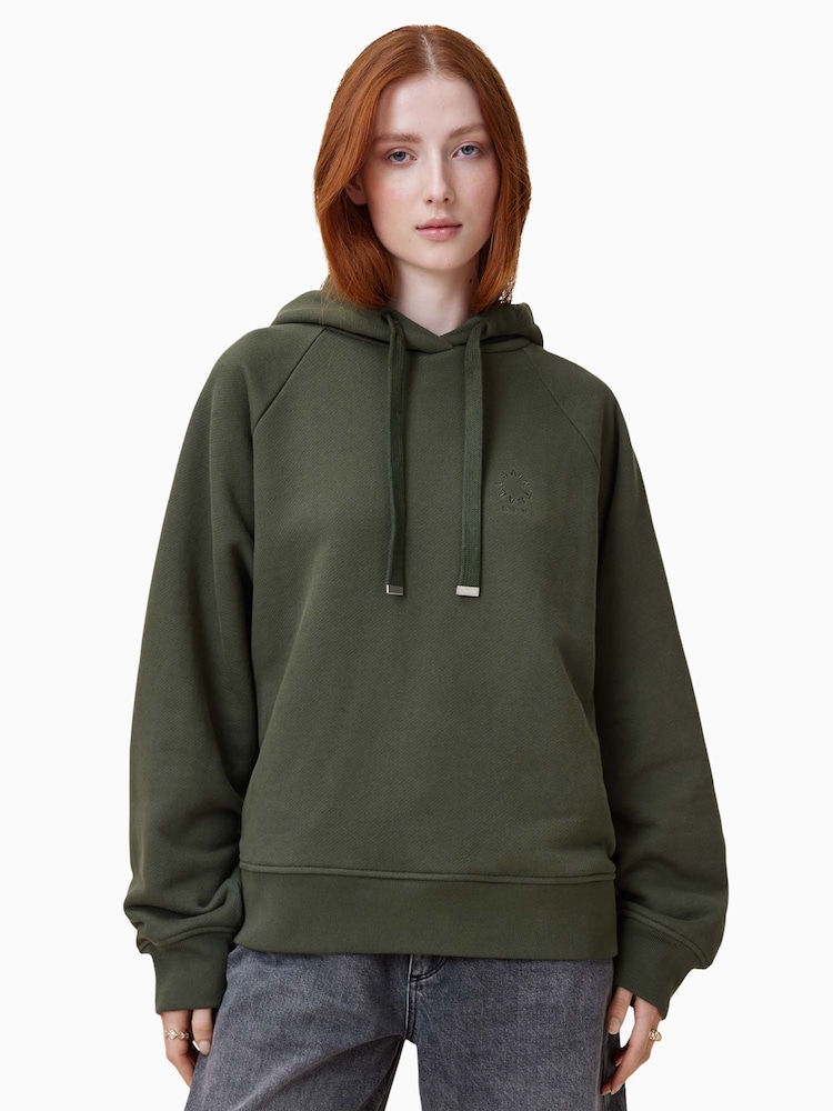 AllSaints Green 100% Organic Cotton Talon Haven Hoodie - Image 1 of 8 AllSaints Green 100% Organic Cotton Talon Haven Hoodie - Image 1 of 8