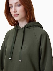 AllSaints Green 100% Organic Cotton Talon Haven Hoodie - Image 3 of 8