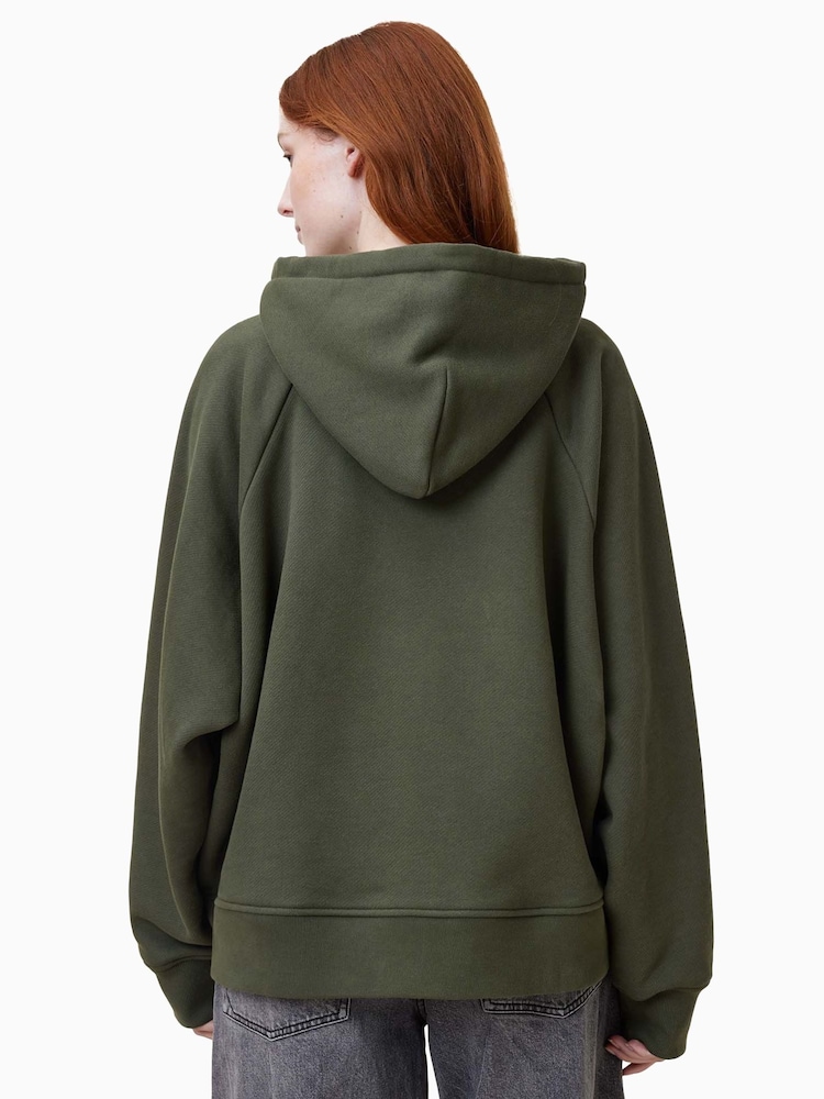 AllSaints Green Talon Haven Hoodie - Image 6 of 8