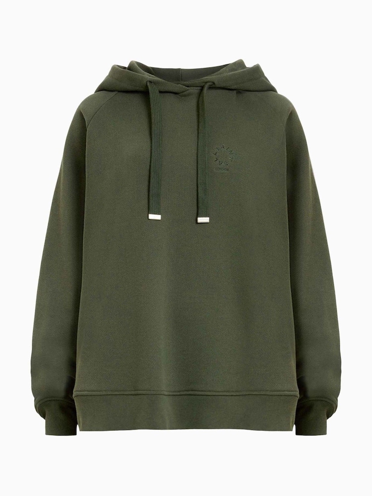 AllSaints Green Talon Haven Hoodie - Image 7 of 8