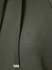 AllSaints Green 100% Organic Cotton Talon Haven Hoodie - Image 8 of 8