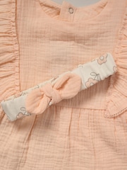 Lily & Jack Orange Printed 100% Cotton Top and Legging Set - Image 5 of 5