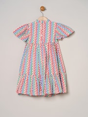 Miss Pink Printed Boho 100% Cotton Summer Dress - Image 3 of 4