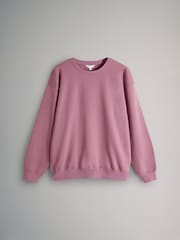 The Set Dusty Pink/Brown Red Dropped Shoulder Relaxed Sweatshirt 2 Pack - Image 2 of 4