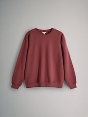 The Set Dusty Pink/Brown Red Dropped Shoulder Relaxed Sweatshirt 2 Pack - Image 3 of 4
