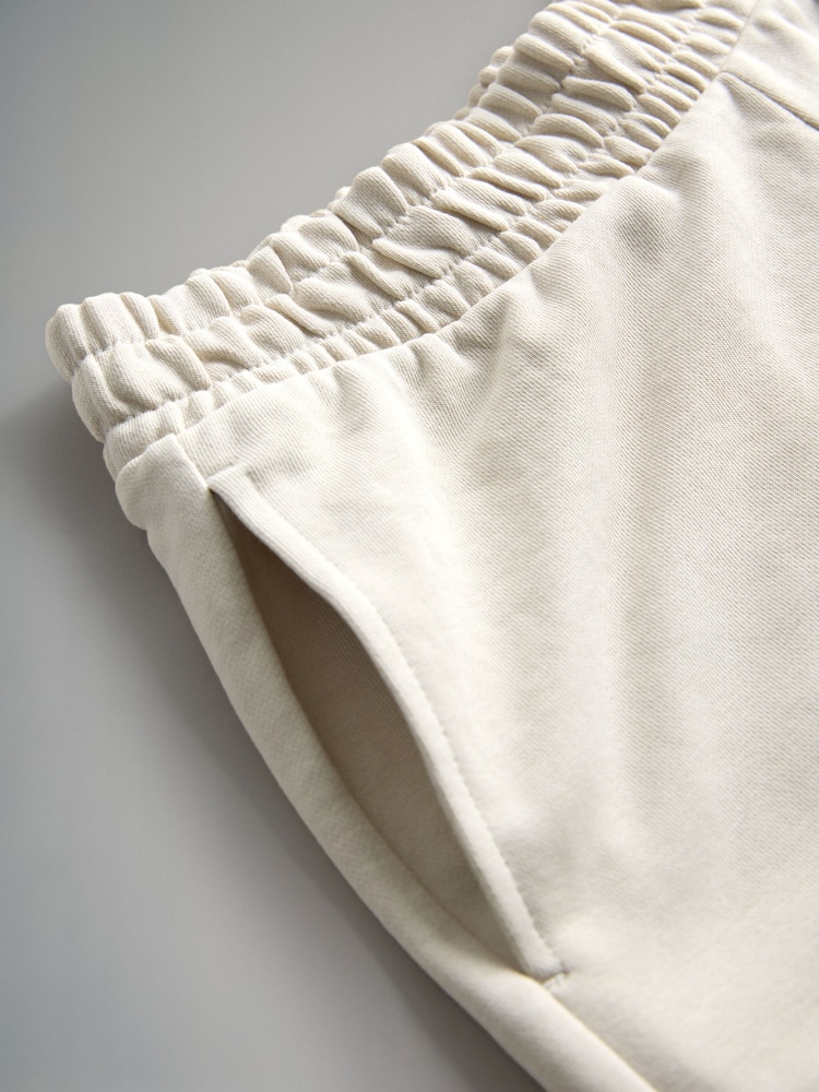 The Set Taupe/Cream 2 Pack Loopback Sweat Shorts - Image 5 of 5