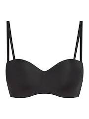 Hunkemoller Smooth Padded Underwired Push-Up Black Bra - Image 4 of 5