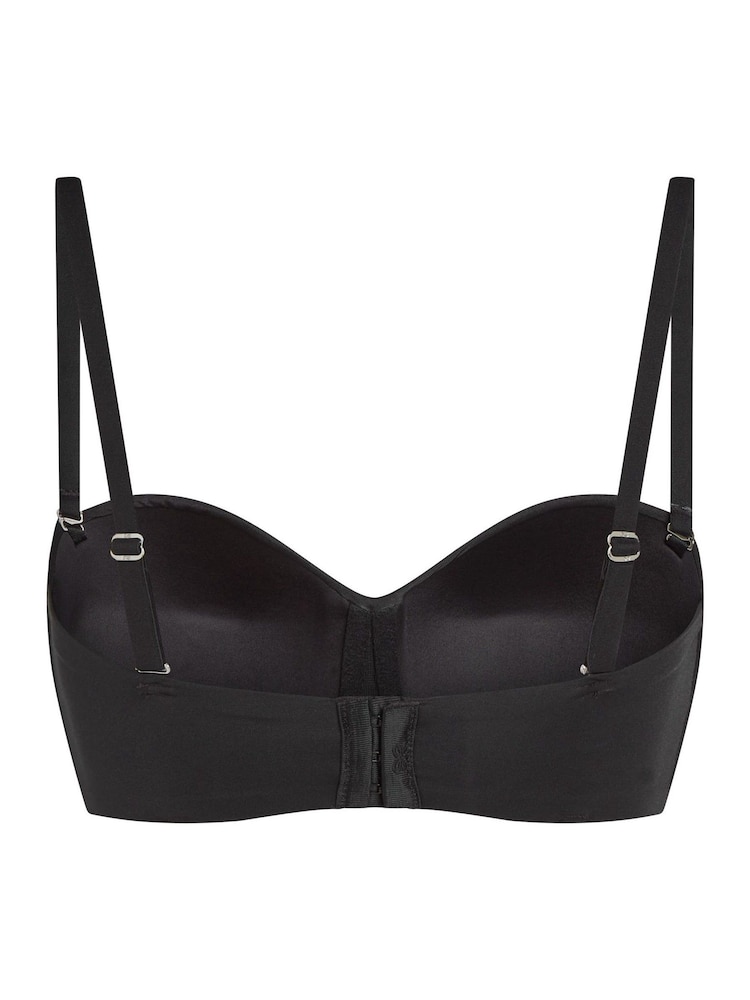 Hunkemoller Smooth Padded Underwired Push-Up Black Bra - Image 5 of 5