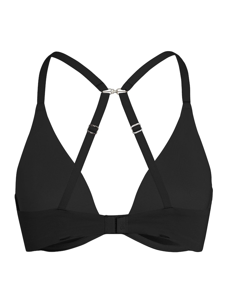 Schwarz - Hunkemoller – glatter, wattierter Push-up-BH mit Bügeln, Schwarz - Bild 5 von 5