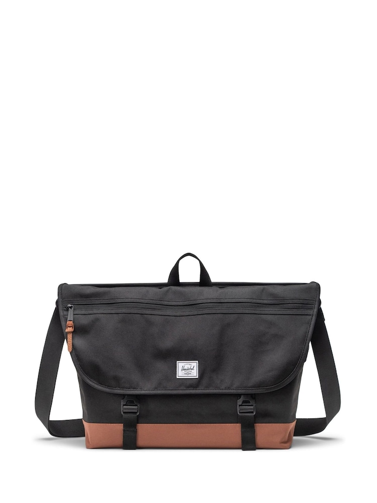 Herschel Supply Co Cove Messenger Black Bag - Image 1 of 3 Herschel Supply Co Cove Messenger Black Bag - Image 1 of 3