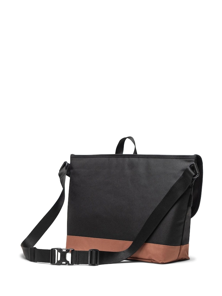 Herschel Supply Co Cove Messenger Black Bag - Image 2 of 3 Herschel Supply Co Cove Messenger Black Bag - Image 2 of 3