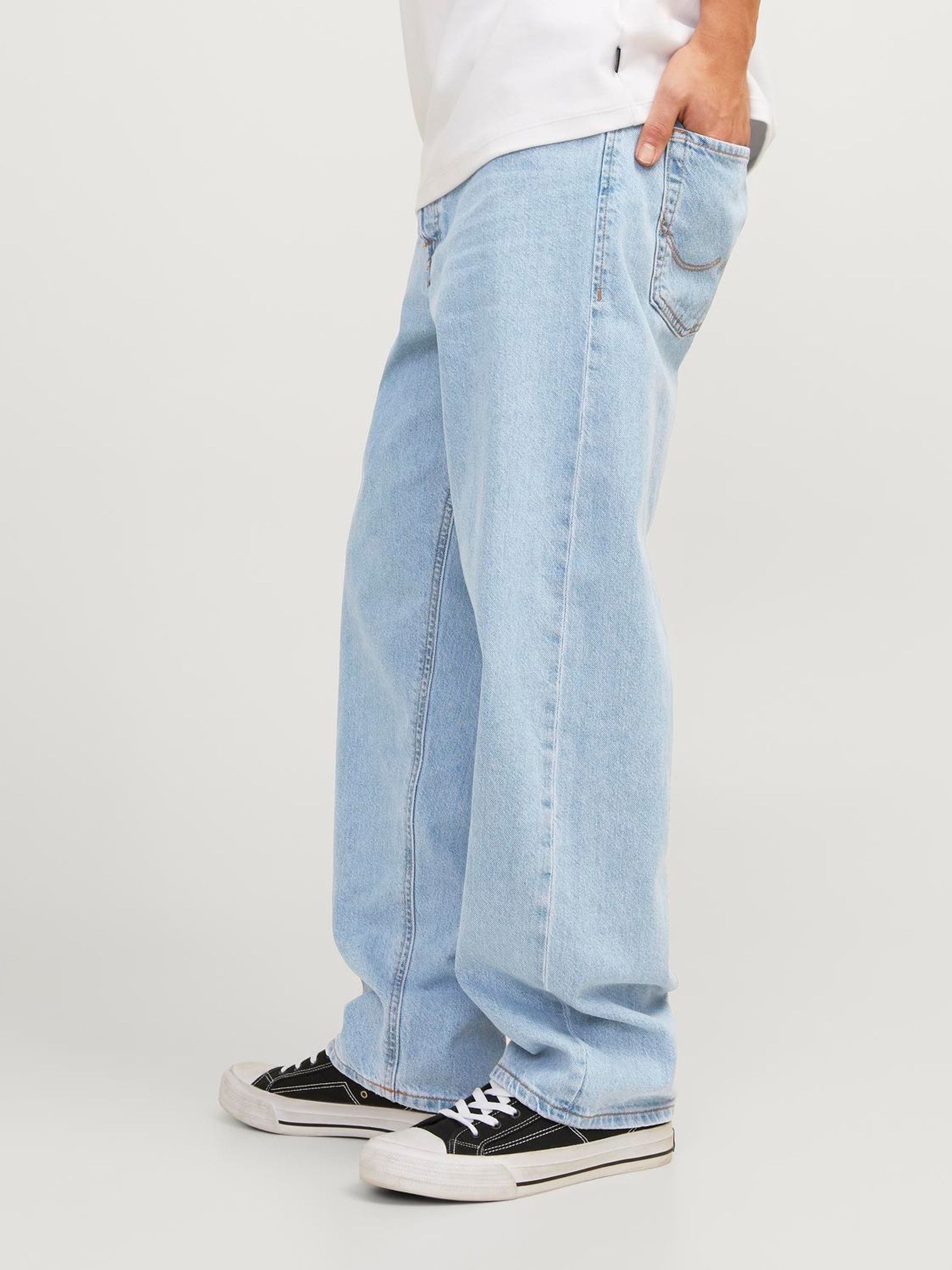 Buy JACK & JONES Light Blue Loose Fit Eddie Jeans from Next India