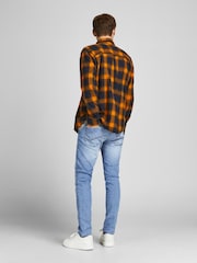 Синий - Джинсы узкого кроя Jack & Jones Glenn - Изображение 2 из 7