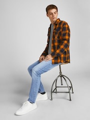 Синий - Джинсы узкого кроя Jack & Jones Glenn - Изображение 3 из 7