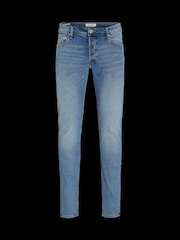 Синий - Джинсы узкого кроя Jack & Jones Glenn - Изображение 6 из 7