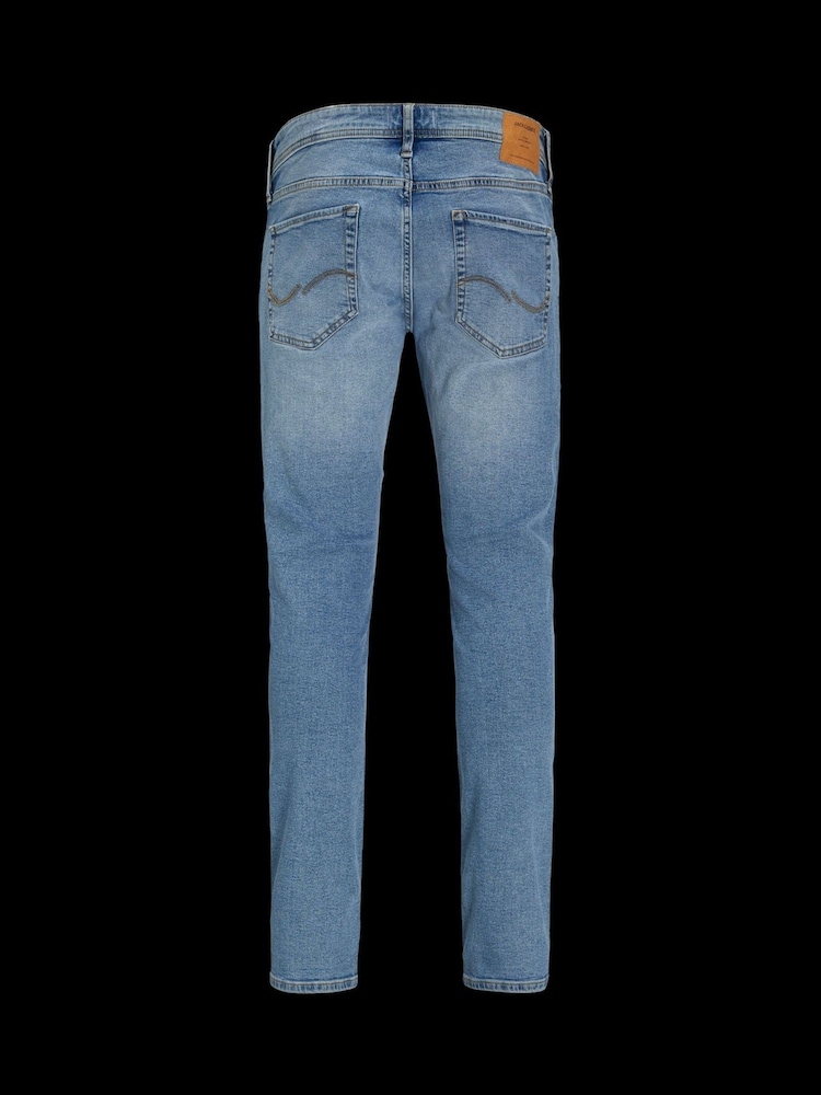 JACK & JONES Blue Glenn Slim Fit Jeans - Image 9 of 9