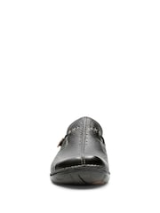 Clarks Black Leather Un Loop Shoes - Image 5 of 7