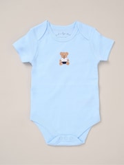 Rock-A-Bye Baby Boutique Blue 100% Cotton 5-Piece Baby Gift Set - Image 3 of 6