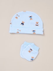Rock-A-Bye Baby Boutique Blue 100% Cotton 5-Piece Baby Gift Set - Image 4 of 6