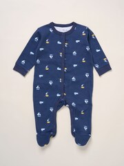 Rock-A-Bye Baby Boutique Blue 100% Cotton 5-Piece Baby Gift Set - Image 2 of 6