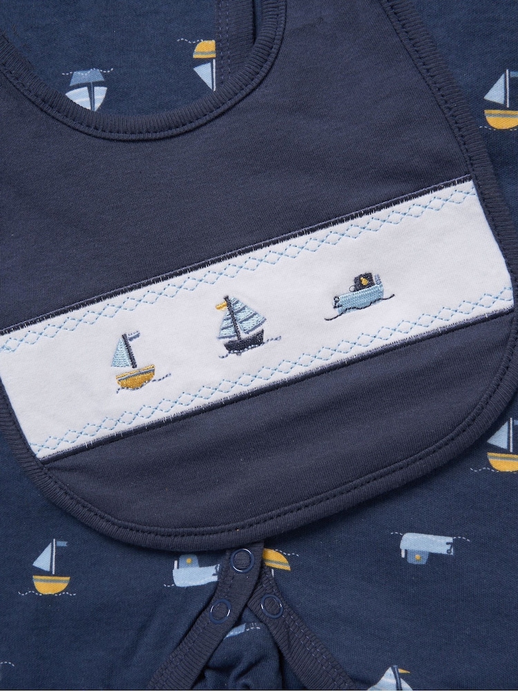 Rock-A-Bye Baby Boutique Blue 100% Cotton 5-Piece Baby Gift Set - Image 6 of 6 Rock-A-Bye Baby Boutique Blue 100% Cotton 5-Piece Baby Gift Set - Image 6 of 6