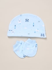 Rock-A-Bye Baby Boutique Blue 100% Cotton 5-Piece Baby Gift Set - Image 4 of 6