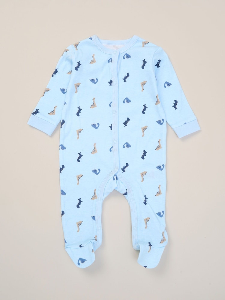 Rock-A-Bye Baby Boutique Blue 100% Cotton 5-Piece Baby Gift Set - Image 2 of 6