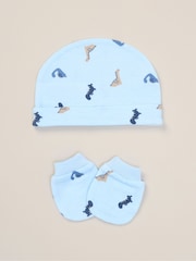 Rock-A-Bye Baby Boutique Blue 100% Cotton 5-Piece Baby Gift Set - Image 6 of 6